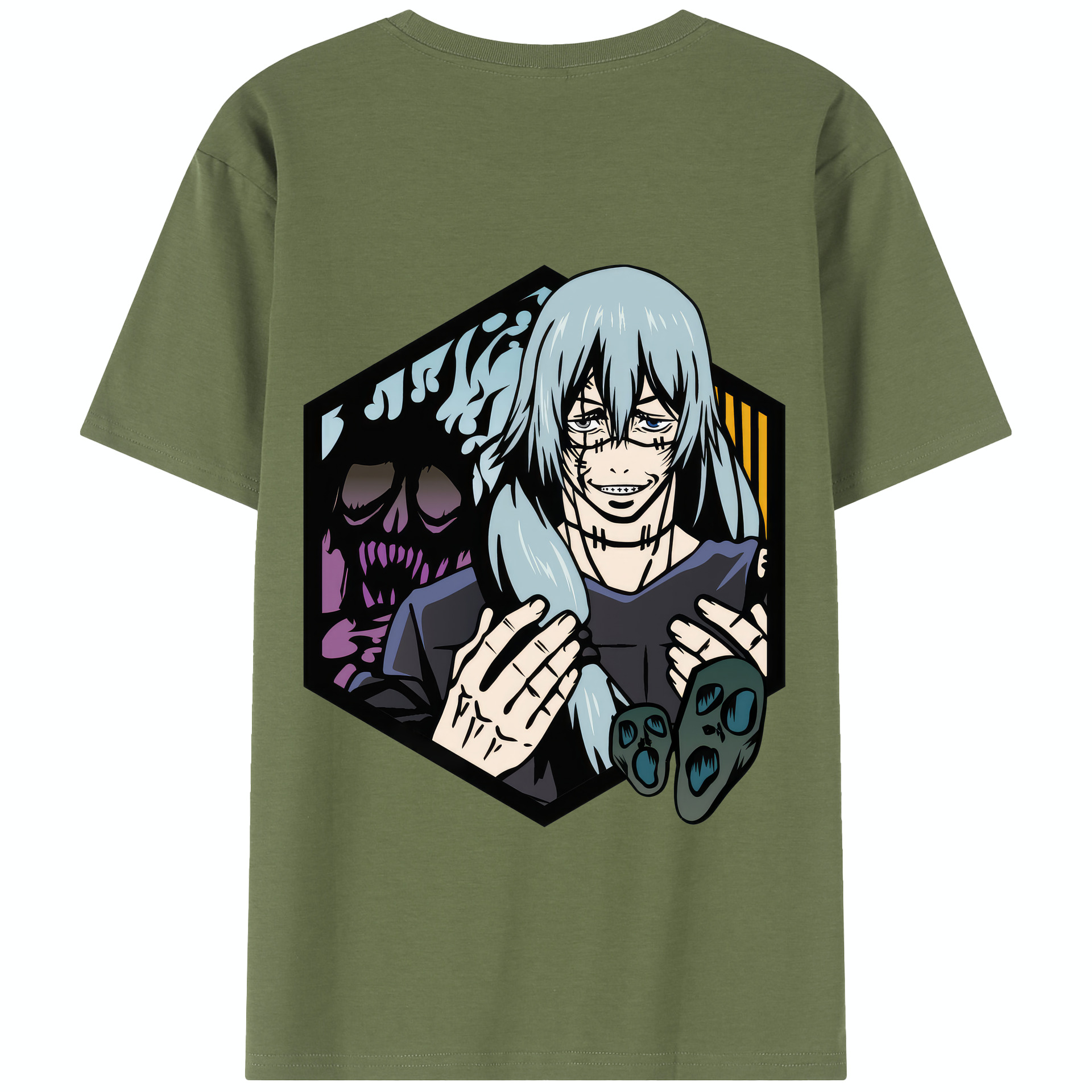 （画像用） 呪術廻戦 Jujutsu Kaisen 綿100％半袖Tシャツ（背面プリント）